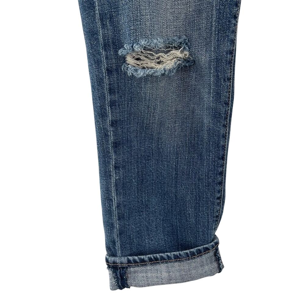 American Eagle Relaxed Fit Distressed Indie Rockabilly Boy Fit Cropped Jeans 00 - Picture 3 of 7